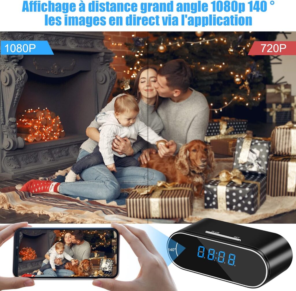 4K Camera Espion WiFi Mini Caméra De Surveillance Interieur Sans Fil