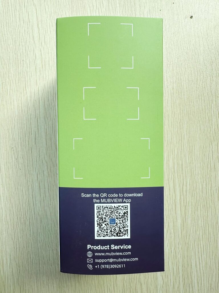 MUBVIEW - 1080P HD Sonnette sans Fil avec Caméra, Batterie Visiophone sans Fil avec Carillon, 2.4GHz Wi-FI, Détection de Mouvement PIR, Vision Nocturne, Audio Bidirectionnel, Étanche Extérieur, Noir