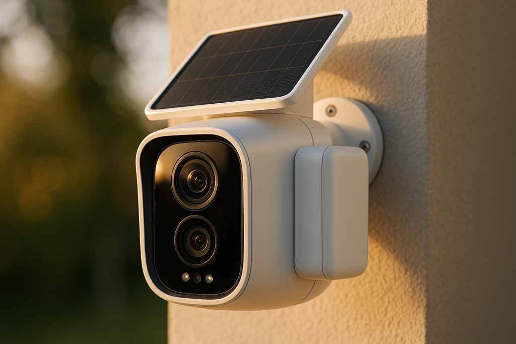 COCOCAM 2K Dual Lens Wireless WiFi Surveillance Camera, 6W Solar Panel, 10000mAh Battery, Dual PIR AI Human Detection, Night Vision Colour, 355°P 90°T, WiFi 2.4G