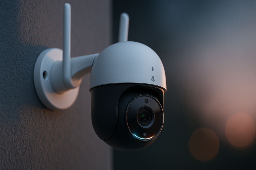 GNCC WiFi Surveillance Camera, Surveillance Cameras, Outdoor Camera, Colour Night Vision, Motion Detection, Two-Way Audio, 24/7 Recording, Pan Tilt, Waterproof, 1080P, 2.4G, GK2