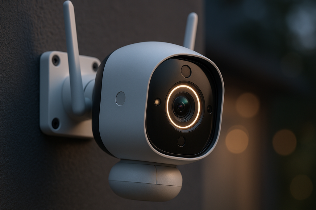 GNCC WiFi Surveillance Camera, Surveillance Cameras, Outdoor Camera, Colour Night Vision, Motion Detection, Two-Way Audio, 24/7 Recording, Pan Tilt, Waterproof, 1080P, 2.4G, GK2