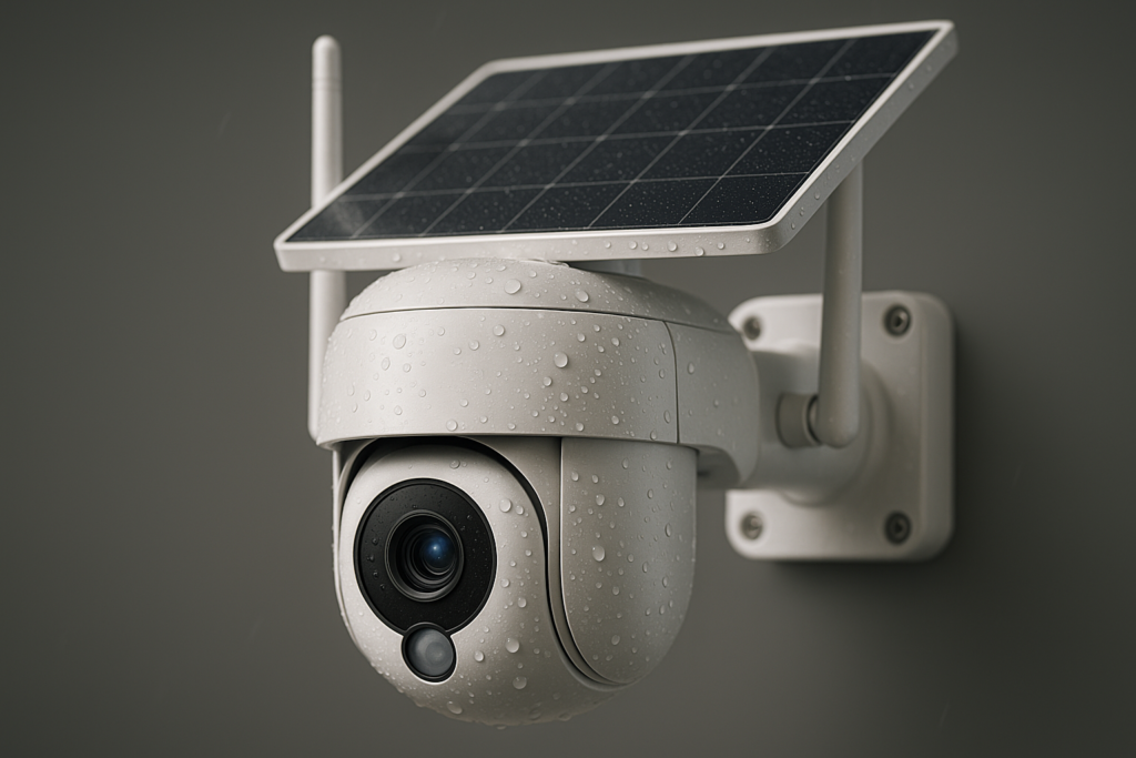 Xega 2 Pieces Wireless Outdoor WiFi Surveillance Camera, 2K 3MP Solar Color Night Vision Camera, HD PTZ IP Camera, PIR Motion Detection, Waterproof IP66, Two-Way Audio, 2.4GHz [Energy Class A+++]